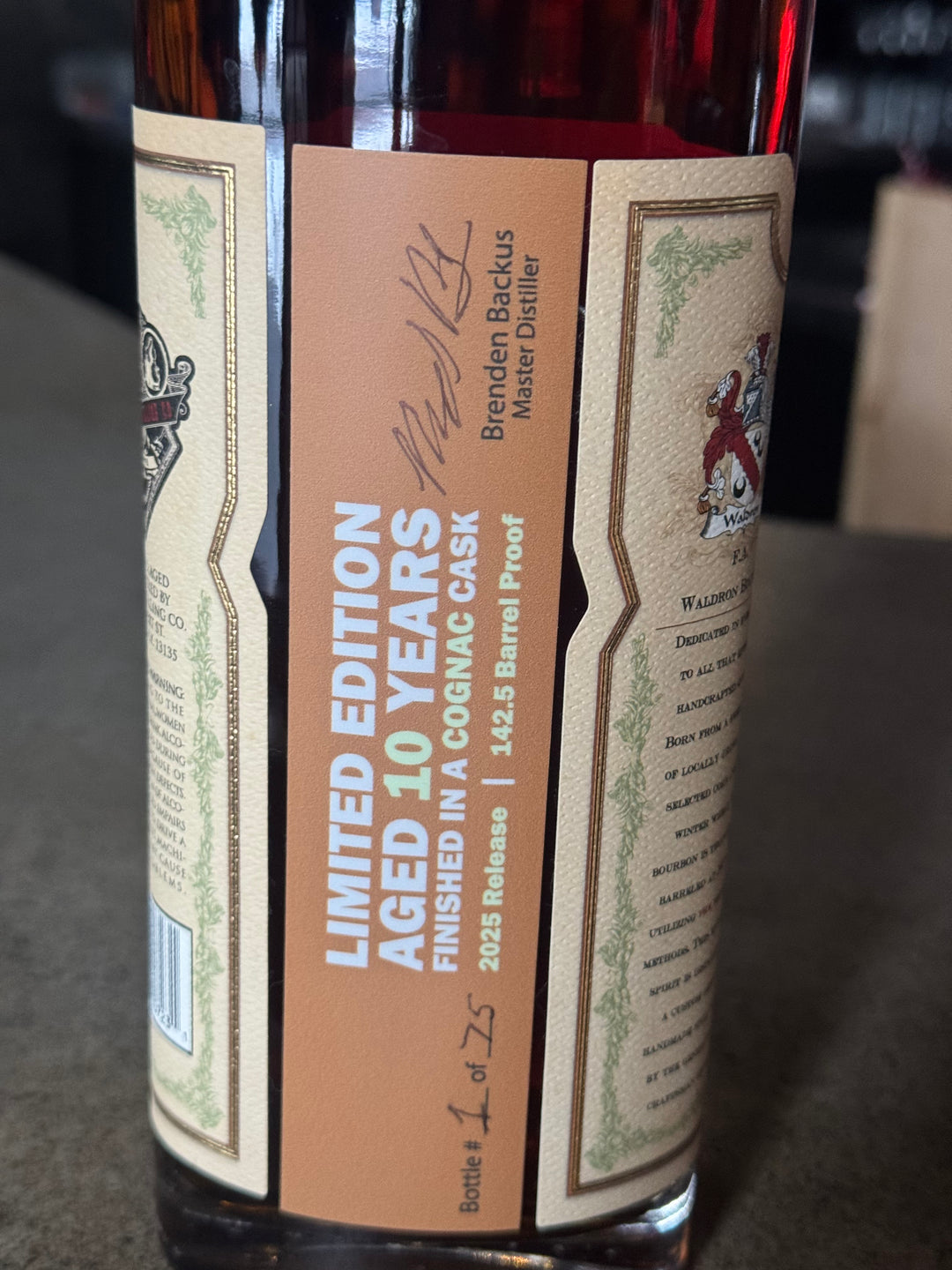 F.A. Waldron Cognac Bourbon